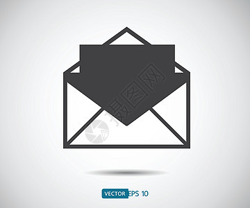 信封邮件图标平面设计风格 它制作图案直接消息矢量网站空白邮资地址互联网商业垃圾邮件通讯短信邮政图片