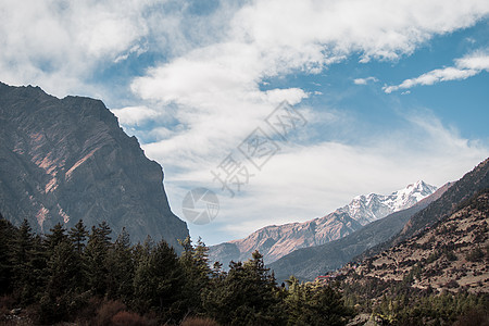 上皮桑风景和周围山脉旅游旅行村庄电路山村天空沼泽地远足蓝色公园图片