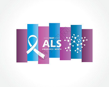 ALSA肌萎缩侧索硬化意识月的病媒说明海报插图横幅世界疾病丝带运动卫生宣传治愈图片