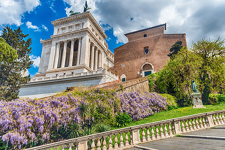 罗马天国圣玛利亚的巴西 罗马教会石头地标建筑历史性纪念碑城市大教堂楼梯旅行图片