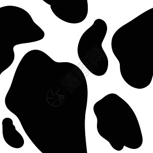牛斑点无缝图案背景动物皮肤纹理它制作图案图片