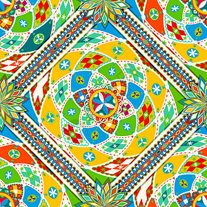Najdi 风格模式 1花纹念日几何文化艺术民间打印插图王国织物图片