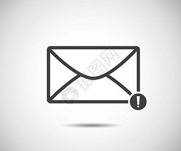 信封邮件图标平面设计风格矢量它制作图案下载网站收件箱灰色电子邮件邮资客户网络垃圾邮件商业图片
