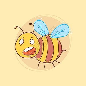 蜜蜂在飞行中受到惊吓 有趣的性格图片