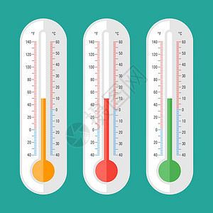 温度计三个选项第 1 部分 矢量图标和对象图片