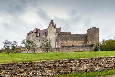 法国 夏塔内乌夫城堡堡垒历史地标房子辅酶建筑学旅游旅行建筑石头图片