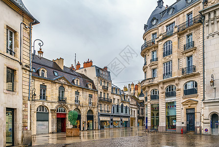 法国第依顿街建筑房子景观街道历史旅行建筑学城市旅游图片