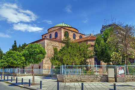 希腊塞萨洛尼基 圣索菲亚旅游旅行地标宗教文化观光圣殿城市建筑圆顶图片