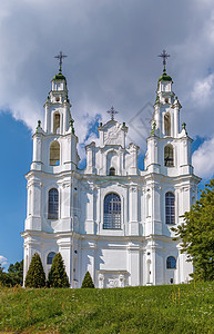 白俄罗斯波洛茨克圣索菲亚大教堂历史旅行教会地标建筑宗教建筑学历史性风格文化图片