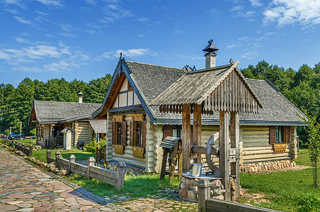 白俄罗斯纳诺西旅游综合建筑村屋历史建筑学博物馆民族农村纳米级房子旅行小屋图片