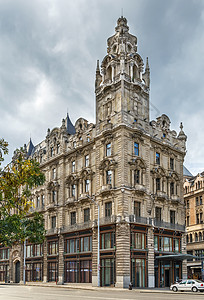 匈牙利布达佩斯北克洛蒂尔宫街道房子历史建筑城市首都旅游景观地标旅行图片