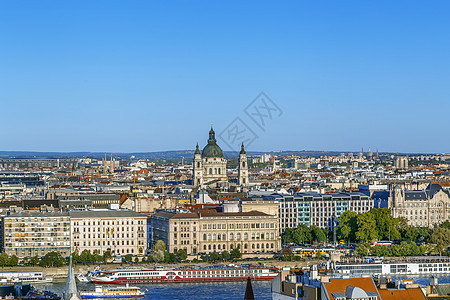 匈牙利渔业人Bastion的布达佩斯观点建筑国家蓝色旅游圆顶天空景观建筑学教会游客图片