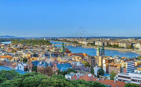 匈牙利布达佩斯的景色建筑旅行首都天空景观城市国家全景蓝色旅游图片