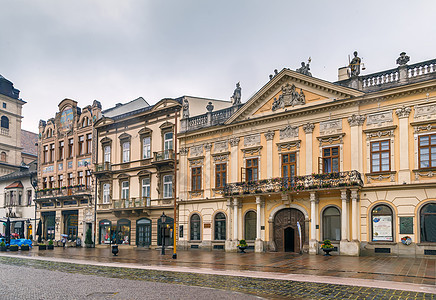 斯洛伐克科西策街地标城市房子建筑学建筑游客历史性景观遗产街道图片