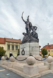 匈牙利纪念碑历史性石头建筑学历史英雄旅行城市纪念碑正方形市中心图片