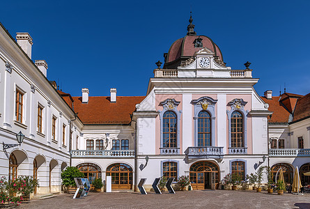 匈牙利戈多洛皇宫皇家天空历史性庭院历史旅游建筑学城堡纪念碑风格图片