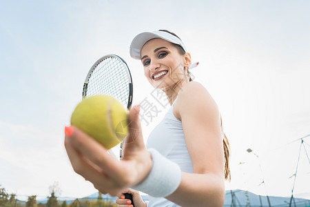 想玩网球的女人背景图片
