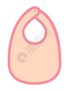 婴儿围兜矢量模板插图空白设计空间夹子男生围裙衣服围兜嘲笑小样配件绘画孩子图片