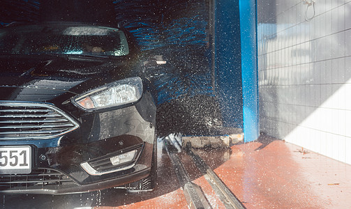 洗车时的刷子服务汽车商业自助泡沫肥皂洗涤洗涤剂打扫图片