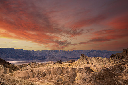 Zabriskie点 死亡谷 加州 我们a荒地基点扎布里斯沙漠天气图片