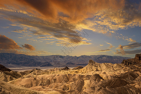 Zabriskie点 死亡谷 加州 我们a荒地沙漠扎布里斯天气基点图片
