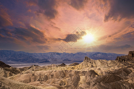 Zabriskie点 死亡谷 加州 我们a沙漠天气扎布里斯荒地基点图片