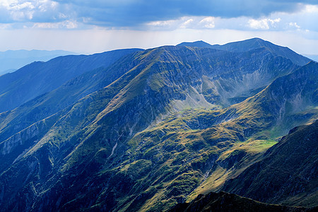 高山山脉远足环境公园高度蓝色旅游全景国家石头岩石图片