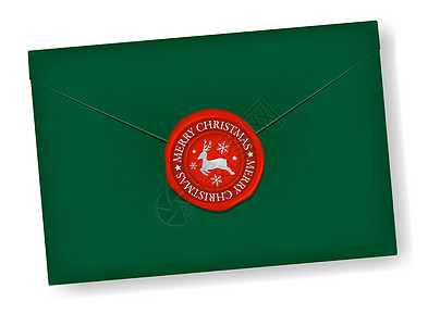 字母和密封蜡雪花标记矢量插图圣诞科罗拉多邮政证书邮票文档圆圈卡片安全信封秘密徽章图片