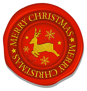 圣诞封蜡矢量它制作图案插图古董安全驯鹿海豹圆圈文档邮政徽章秘密图片