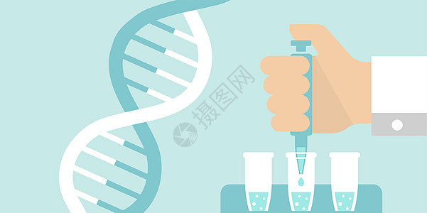 PCR 聚合酶链反应测试横幅插图新型冠状病毒医院诊断生物实验室科学公司流行病肺炎成套工具图片