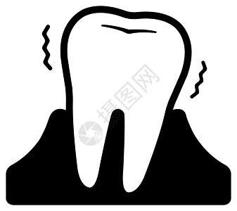 牙科护理牙齿相关图标插图牙周病图片