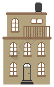 漫画建筑房屋公寓设计插图前视村庄小屋房子住房城市平面财产建筑学国家住宅图片