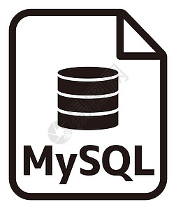 MySQL 图标主要数据库格式矢量图标它制作图案图片