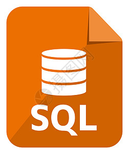 SQL 图标主要数据库格式矢量图标插图颜色 versio图片