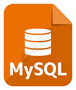 MySQL 主要数据库格式矢量图标插图颜色版本图片