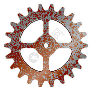 现实生锈的机器齿轮它制作图案矢量图表机械工程旋转工作引擎金属工具技术商业图片