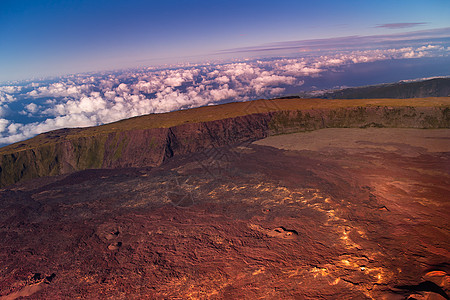 法国留尼汪岛 佛罗奈斯火山火山炉顶沙漠火山口图片