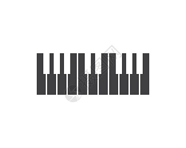 钢琴图标矢量插图设计横幅展示节日笔记键盘音乐会音乐家娱乐旋律声学图片