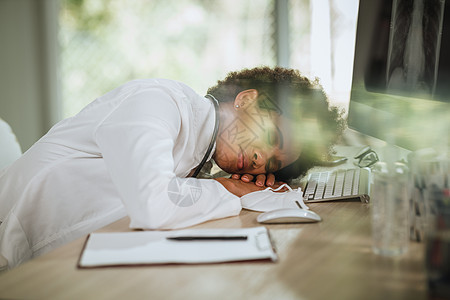 睡在工作上社交挫折睡眠卫生焦虑保健压力失败情绪桌子图片