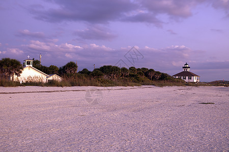 博卡格兰德灯塔港小岛地标日落海滩海洋晴天灯塔旅行天空教堂图片