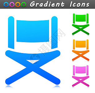 矢量椅子符号图标设计图片