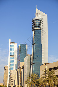 科威特城建筑 建筑日落全景景观建筑学街道城市蓝色晴天地标市中心图片