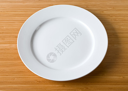 白色空白板厨具陶罐桌子商品宴会陶器盘子圆形服务陶瓷背景图片