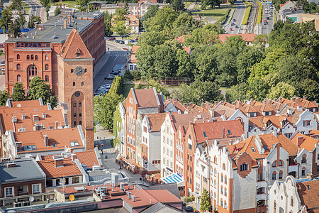 Elblag 空中视图全景天空日落房子晴天旅行天际街道天线建筑图片