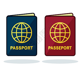 带法语翻译设计的护照图片