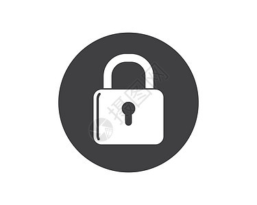 锁图标标志矢量模板黑色隐私秘密安全锁孔房子插图钥匙古玩挂锁图片