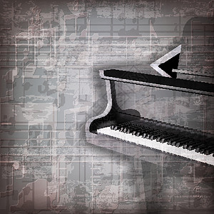 抽象 grunge 钢琴背景与三角钢琴木头裂缝声学音乐乐器文化旋律床单象牙岩石图片