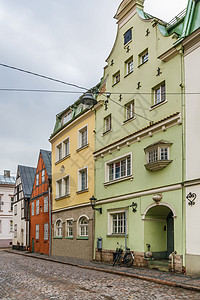 拉脱维亚里加老城街道街道建筑学中心历史首都景观市中心旅游建筑城市图片