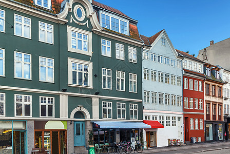 丹麦哥本哈根市中心街口的街道假期首都景观城市历史性地标历史旅游旅行建筑图片
