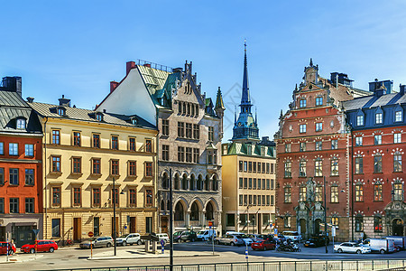 瑞典斯德哥尔摩Gamla Stan广场历史地标城市建筑学建筑景观房子旅游旅行正方形图片